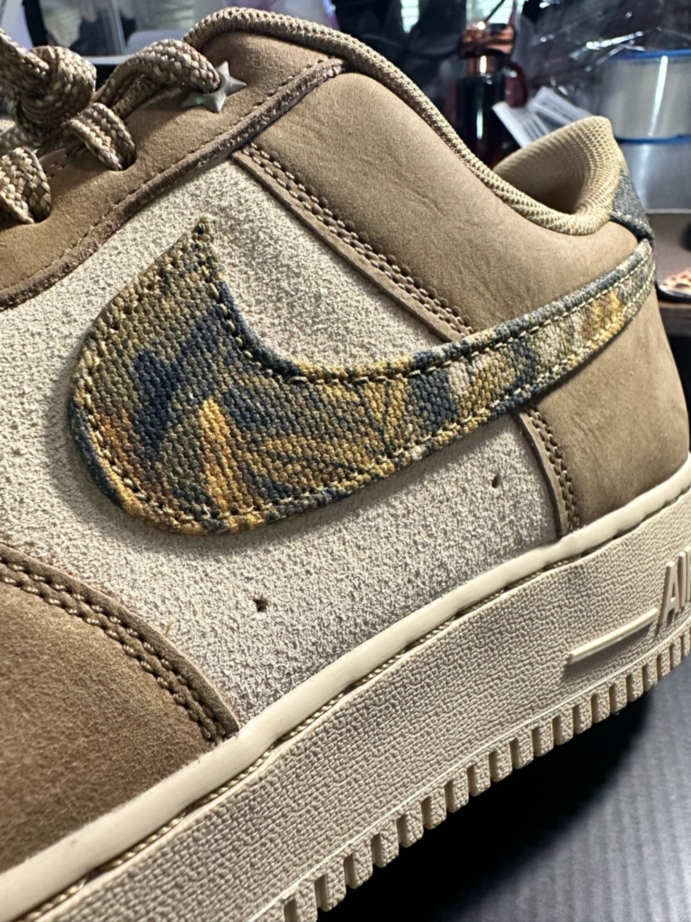 Nike Air Force 1 Low '07 LV8 Realtree Green Cargo Khaki Camo Size 13 - Picture 2 of 14